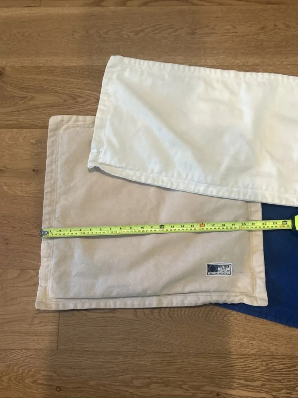 Tommy Hilfiger Rectangle & Square Zippered Khaki Throw Pillow Covers 100% Cotton